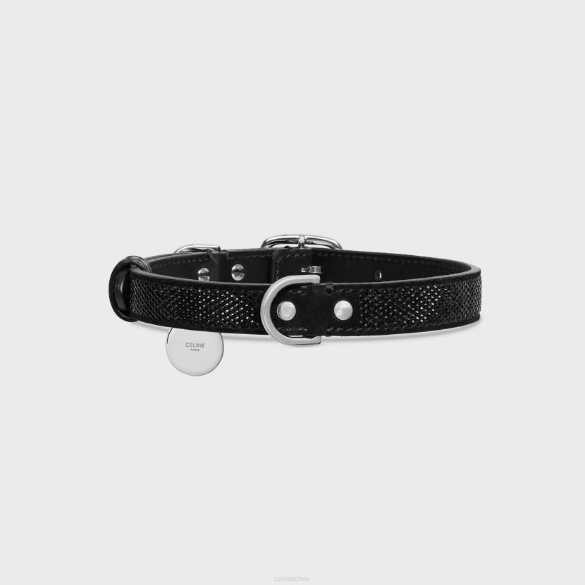 accesorios CELINE collar para perros medio fino de piel de becerro ante con strass negro hombres NL481719