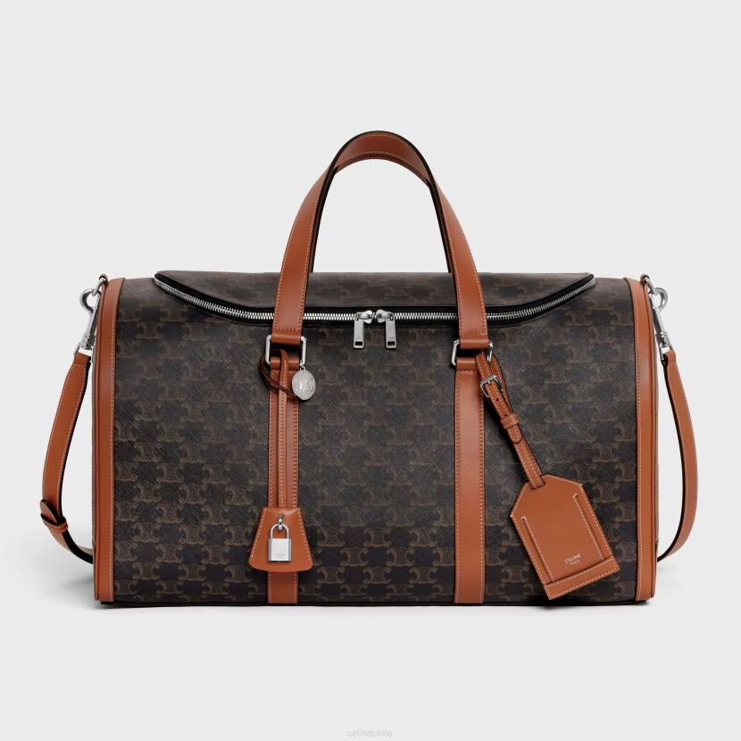 accesorios CELINE bolso de viaje para perros en lona Triomphe y piel de becerro broncearse hombres NL481700