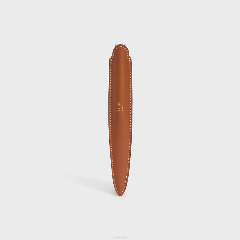 accesorios CELINE Abrecartas en estuche de acero y piel de becerro. broncearse hombres NL481645