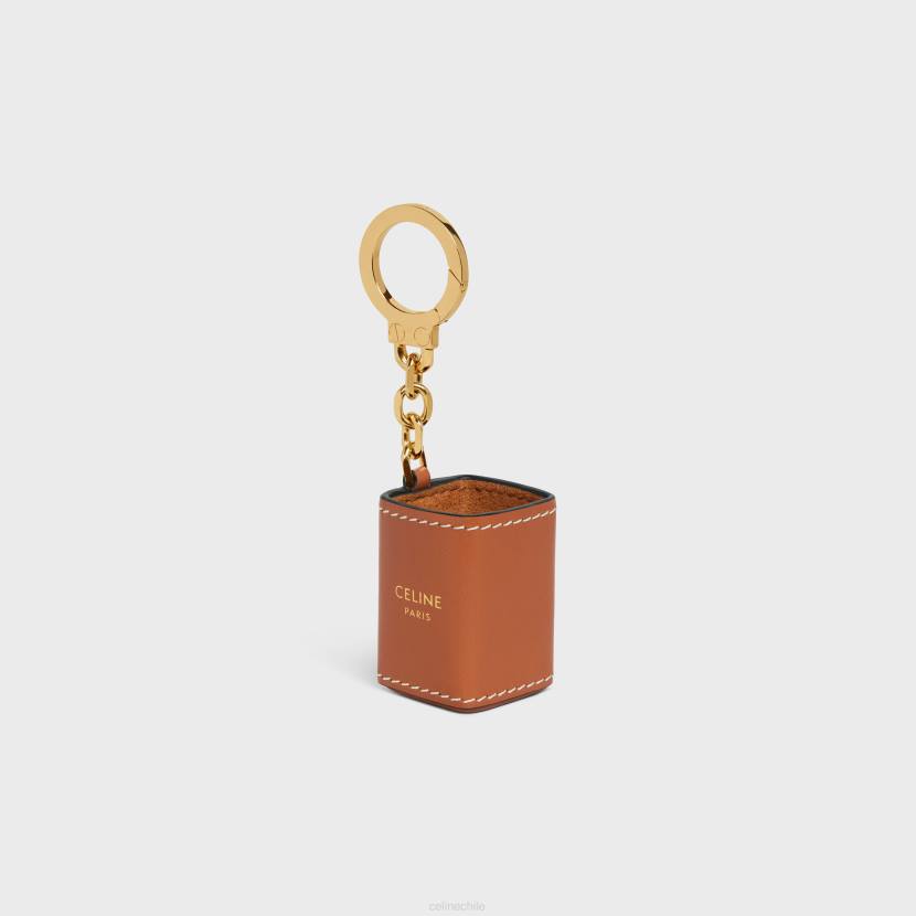 accesorios CELINE Colgante para perfume en miniatura de piel de becerro broncearse hombres NL481475