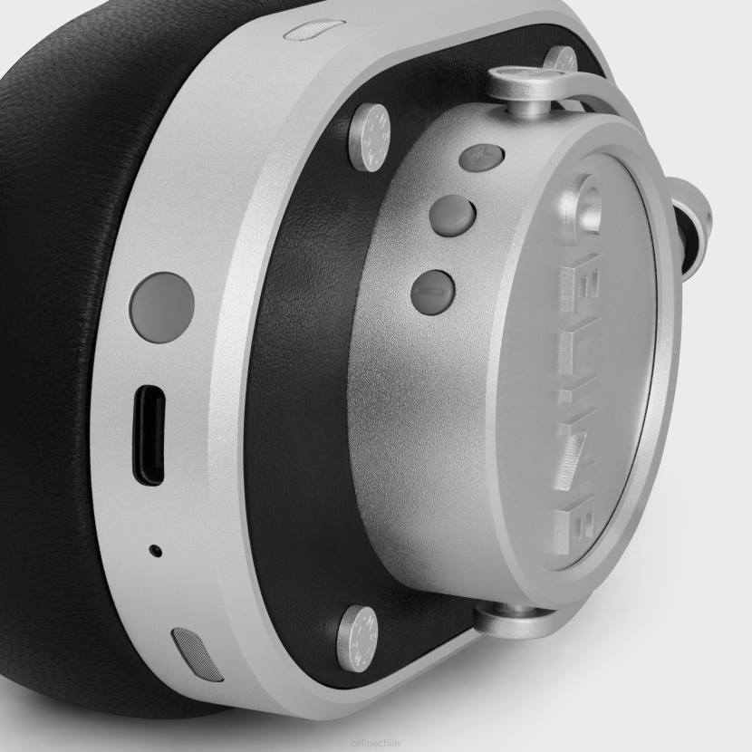 accesorios CELINE auriculares de piel de becerro lisa y piel de cordero con grabado negro hombres NL481665