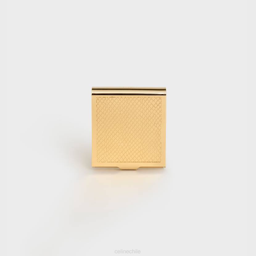 accesorios CELINE caja de cerillas grabada con pitón en latón oro hombres NL481550