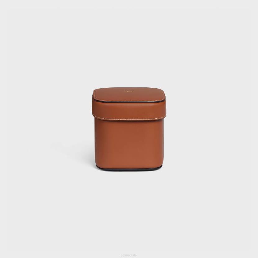 accesorios CELINE caja pequeña de piel de becerro brillante broncearse hombres NL481534