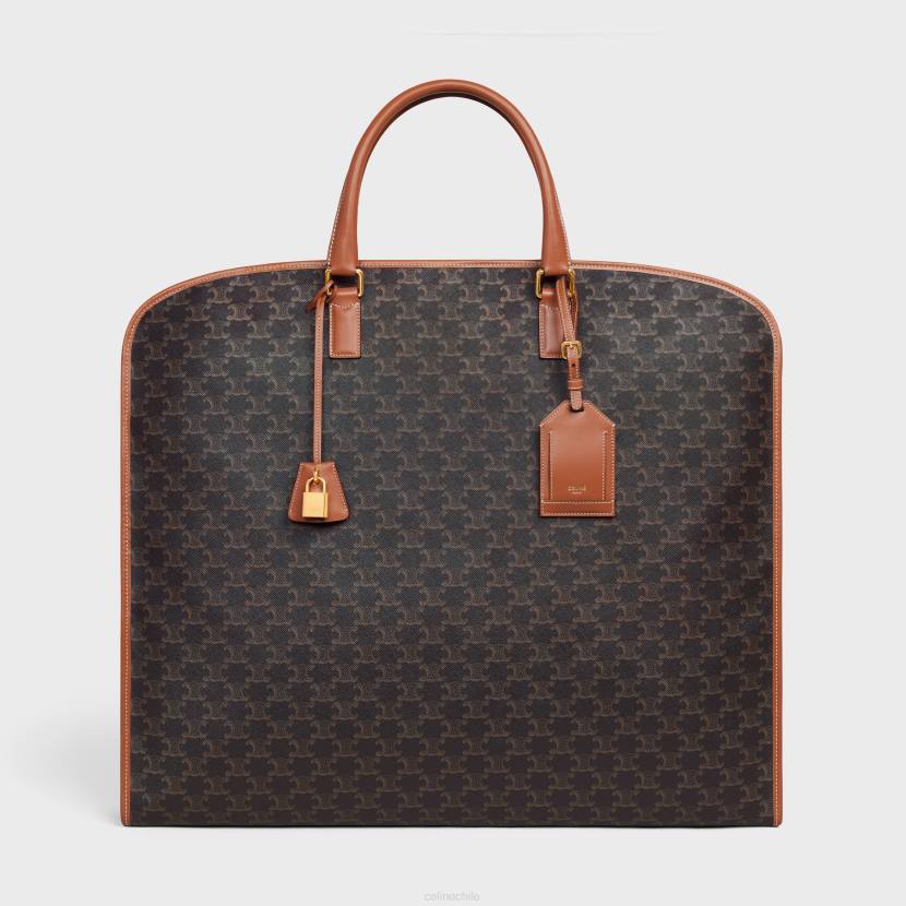 accesorios CELINE portatrajes de lona Triomphe y piel de becerro broncearse hombres NL481630