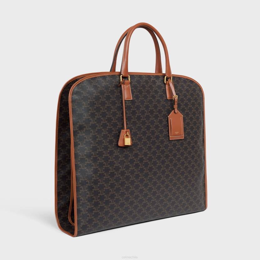 accesorios CELINE portatrajes de lona Triomphe y piel de becerro broncearse hombres NL481630