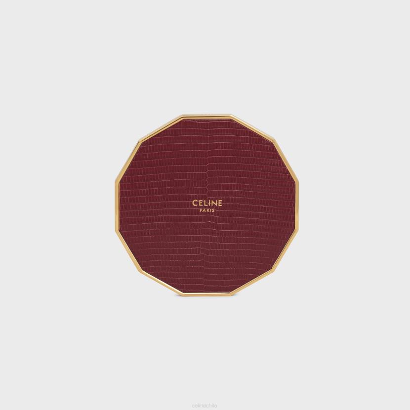 accesorios CELINE tapa de vela en acero y lagarto rubí hombres NL481553