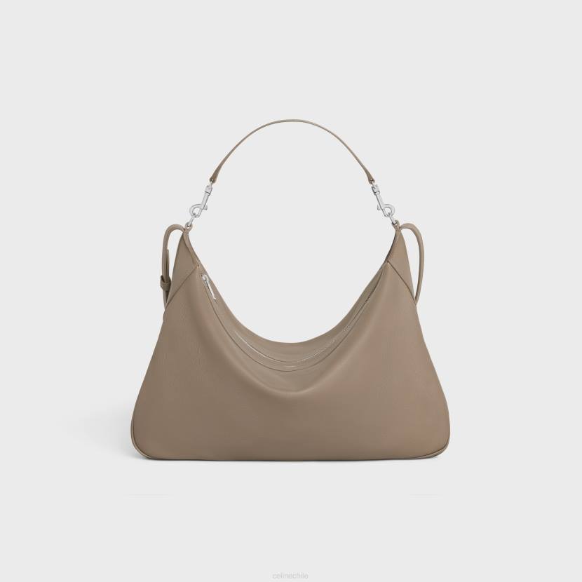 accesorios CELINE Romy con correa grande en piel de becerro flexible topo ahumado hombres NL482104