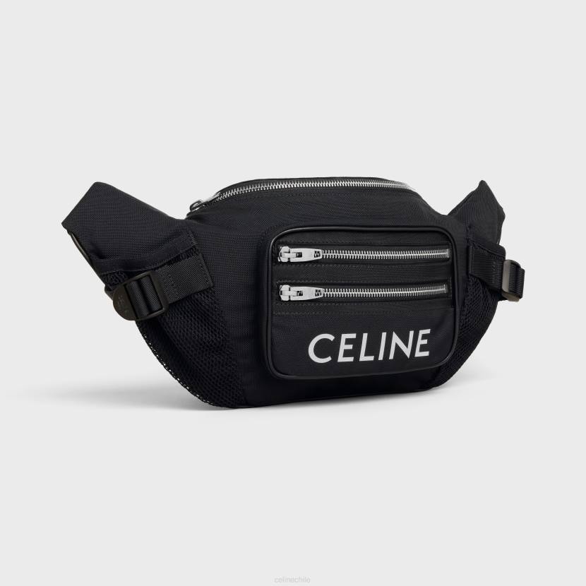 accesorios CELINE riñonera trekking de nailon con estampado negro hombres NL482107