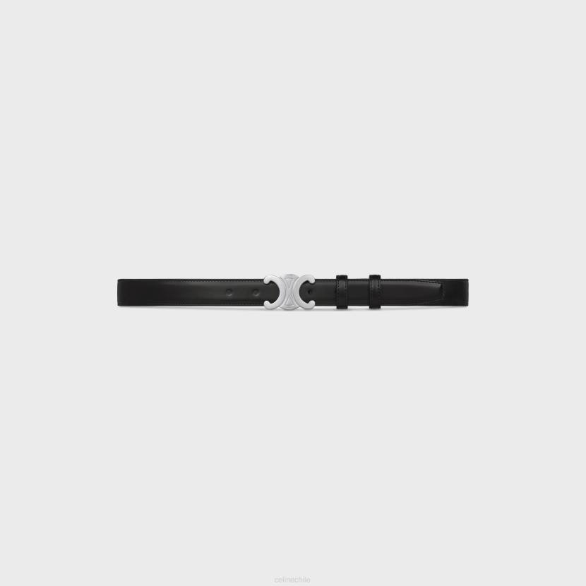 accesorios CELINE cinturón triunfo mediano de piel taurillon negro hombres NL482199