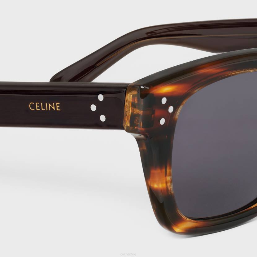 accesorios CELINE Gafas de sol con montura negra 41 de acetato. habana rayada hombres NL482222
