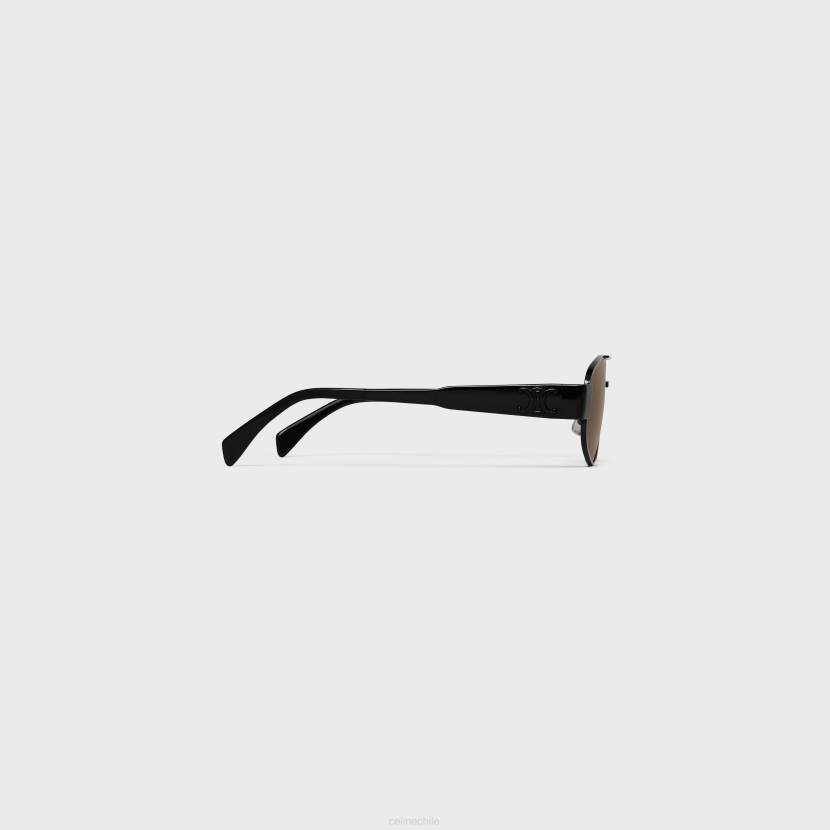 accesorios CELINE gafas de sol triomphe metal 03 de metal marrón oscuro hombres NL482183