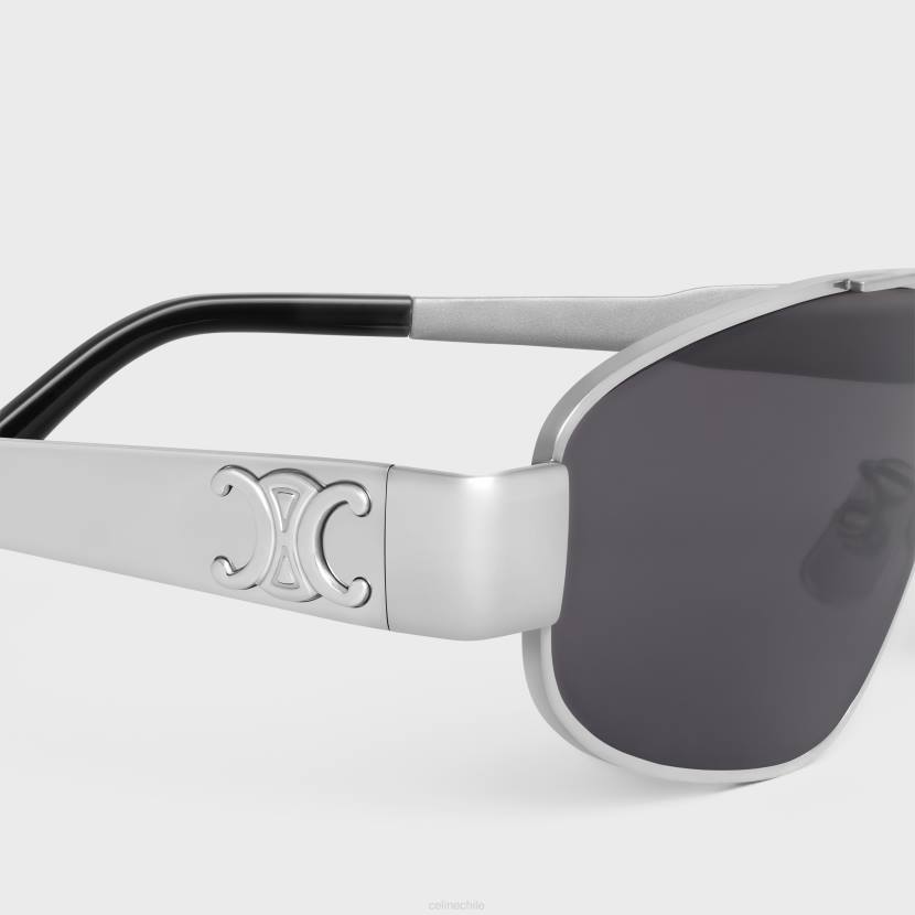 accesorios CELINE gafas de sol triomphe metal 03 de metal plata/humo hombres NL482185