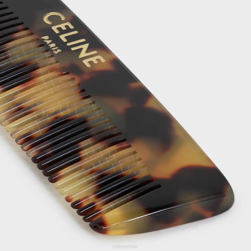 accesorios CELINE peine para bigote con estuche de piel de becerro natural broncearse hombres NL482294