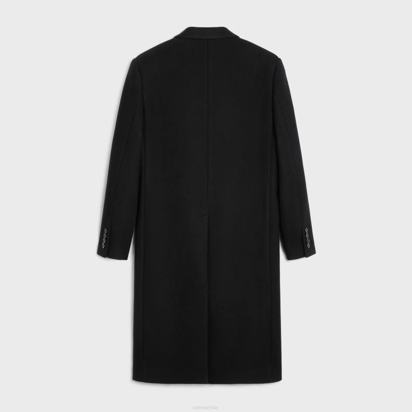 vestir CELINE abrigo cuadrado de fieltro negro hombres NL481862