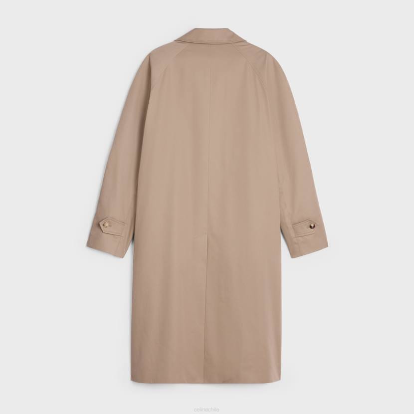 vestir CELINE abrigo oversize de algodón técnico beige hombres NL481861