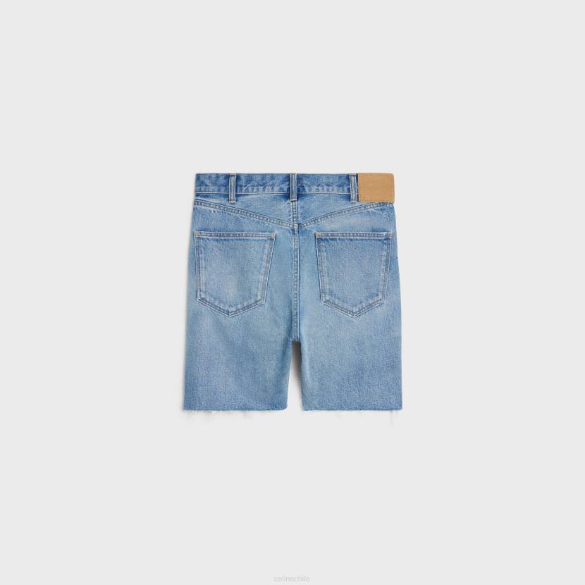 vestir CELINE pantalones cortos wesley en denim lavado de zuma hombres NL482008