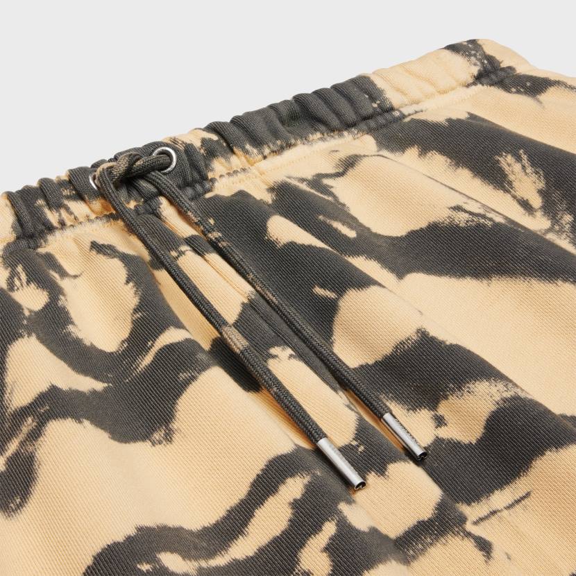 vestir CELINE shorts en felpa de algodón teñido anudado gris/beige/negro hombres NL482026