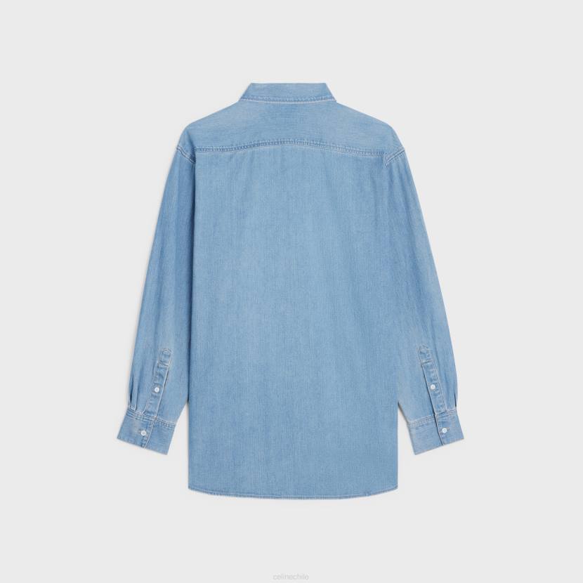 vestir CELINE camisa vaquera índigo piedra vintage piedra vintage índigo hombres NL481918