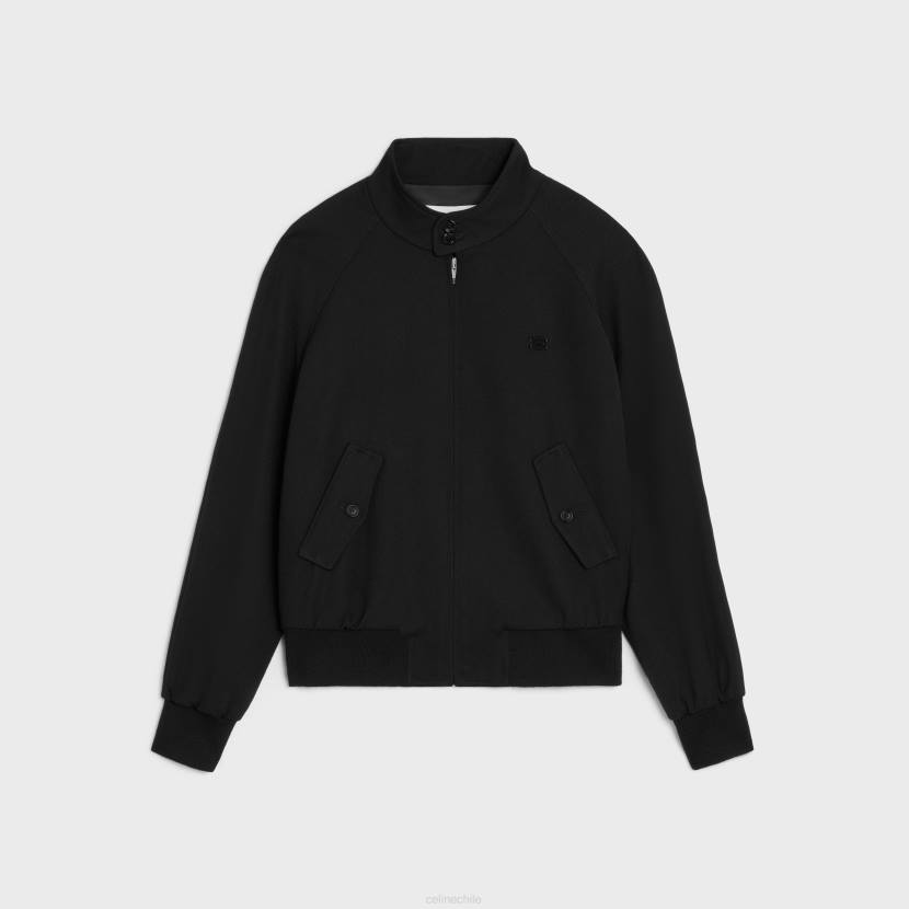 vestir CELINE Cazadora triomphe de gabardina de lana negro hombres NL481841