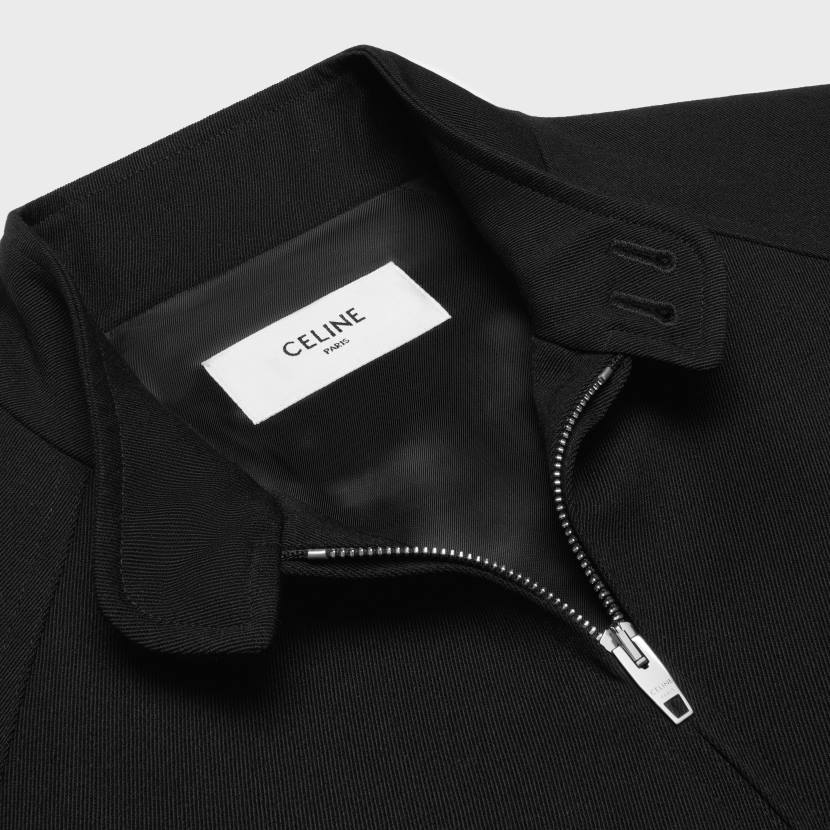 vestir CELINE Cazadora triomphe de gabardina de lana negro hombres NL481841