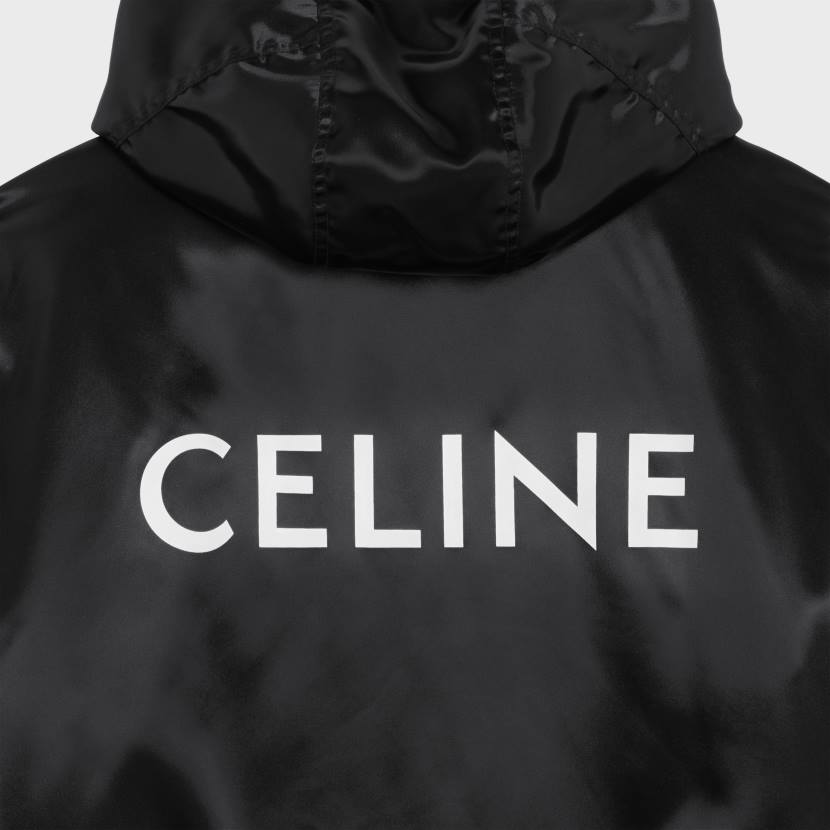 vestir CELINE cazadora bomber de nailon con acabado satinado negro hombres NL481828