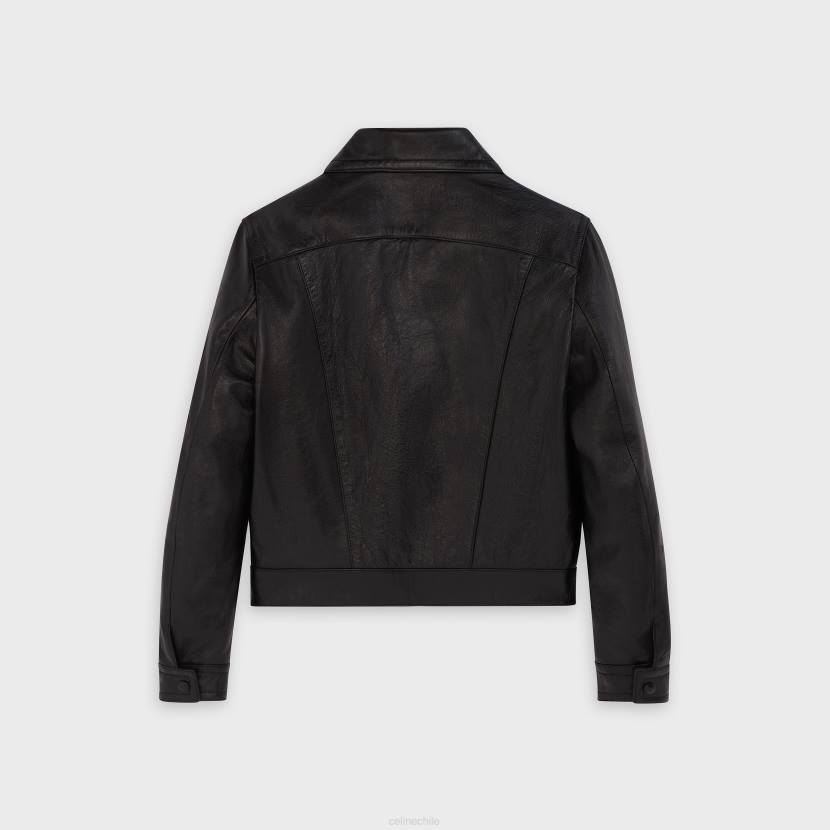 vestir CELINE cazadora paul de piel de cordero negro hombres NL481831