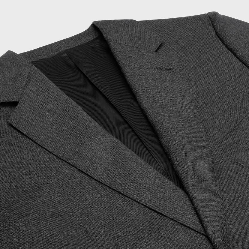 vestir CELINE chaqueta clásica de lana ligera antracita hombres NL481871