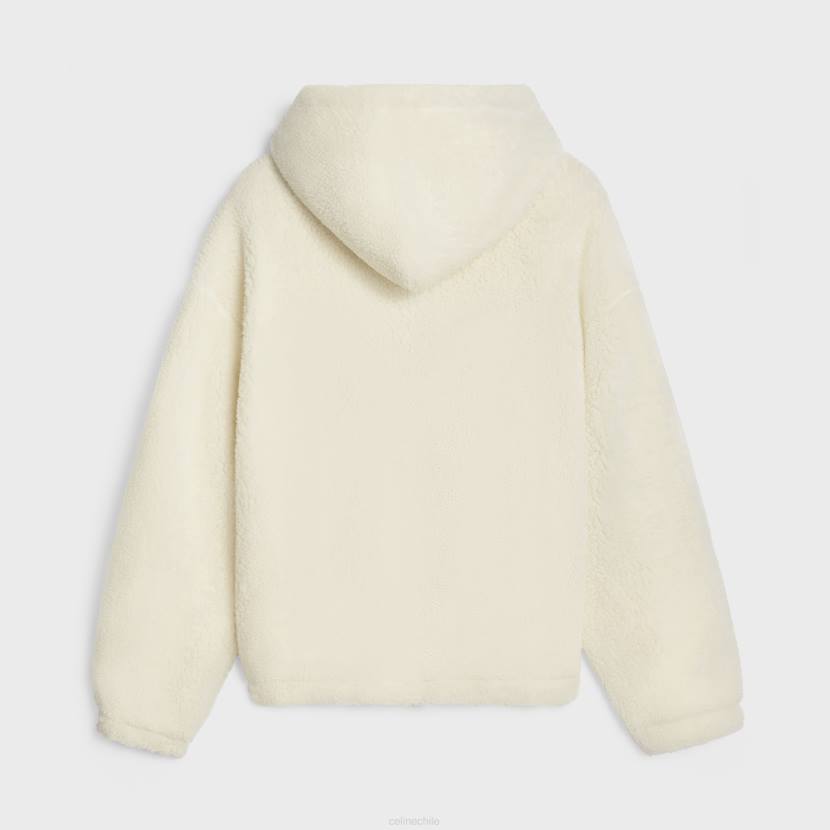 vestir CELINE chaqueta de lana blanco roto/negro hombres NL481805