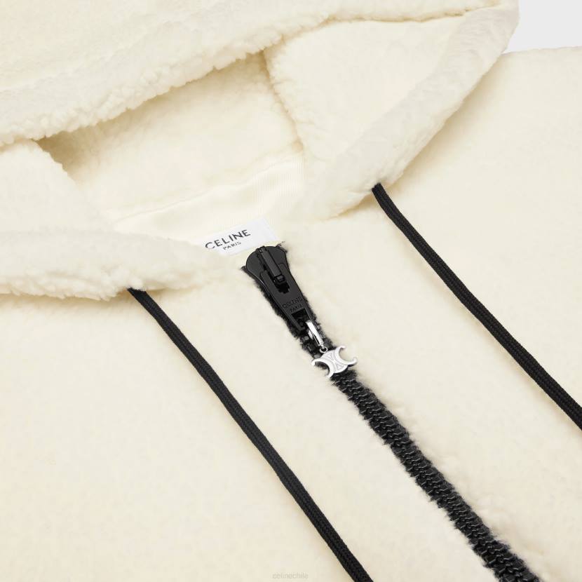 vestir CELINE chaqueta de lana blanco roto/negro hombres NL481805