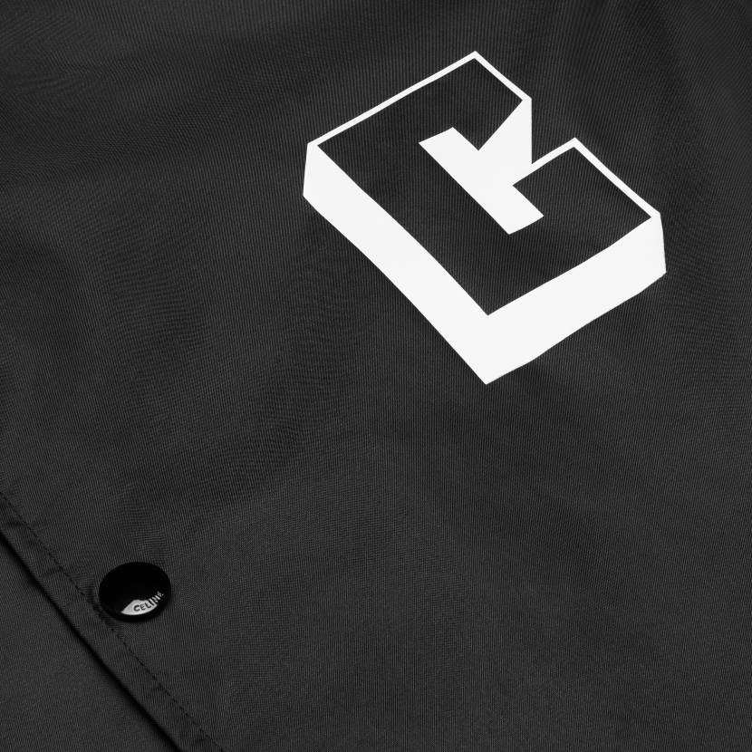 vestir CELINE chaqueta estilo entrenador de nailon ligero negro hombres NL481849