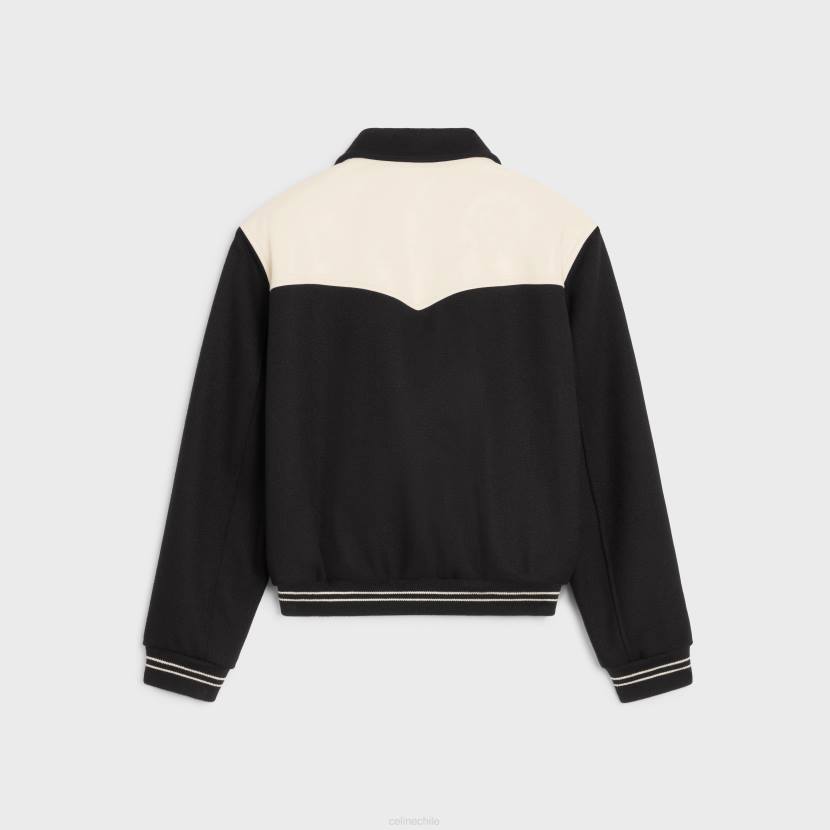 vestir CELINE chaqueta teddy jack de lana blindada negro hombres NL481834