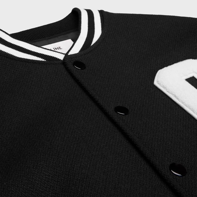 vestir CELINE chaqueta teddy jackson de lana texturizada negro hombres NL481775