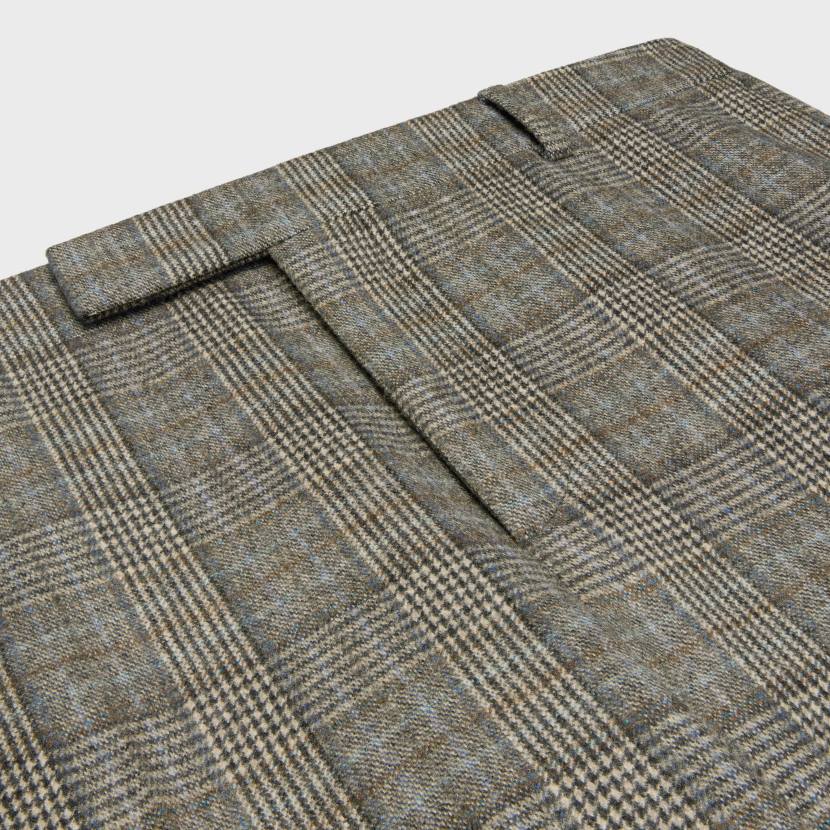 vestir CELINE pantalones acampanados de franela príncipe de gales marfil/gris/tofee hombres NL481895