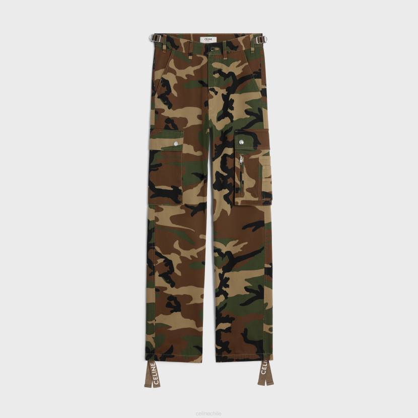 vestir CELINE pantalones cargo de algodón camuflaje hombres NL481824
