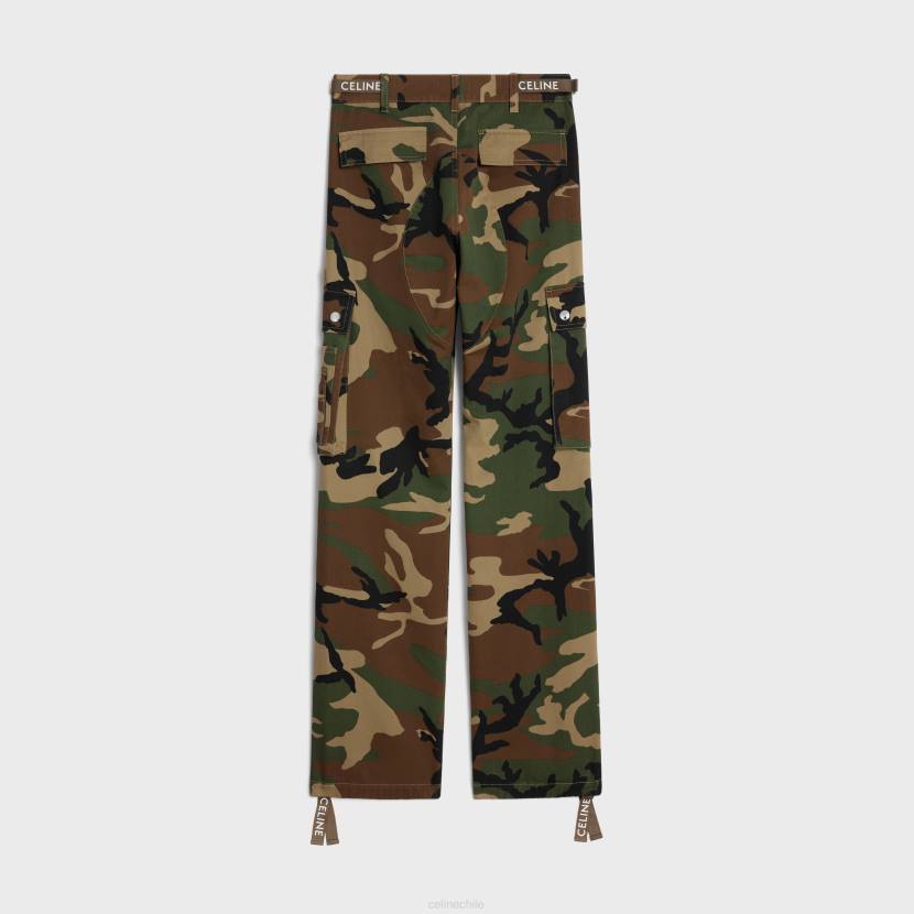 vestir CELINE pantalones cargo de algodón camuflaje hombres NL481824