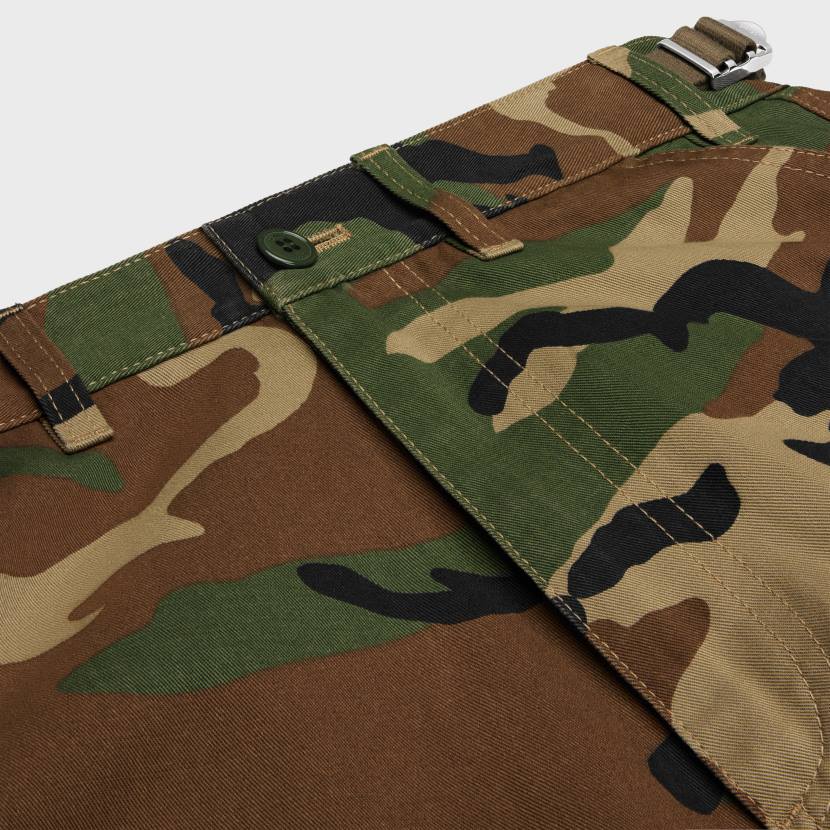 vestir CELINE pantalones cargo de algodón camuflaje hombres NL481824