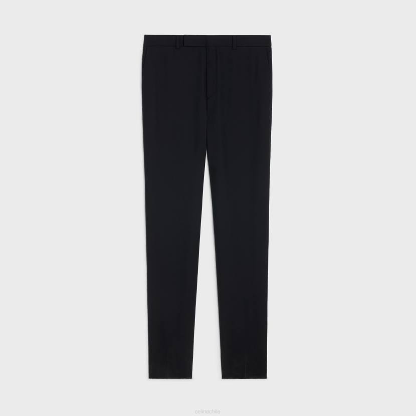 vestir CELINE pantalones clásicos en gabardina de lana negro hombres NL481898