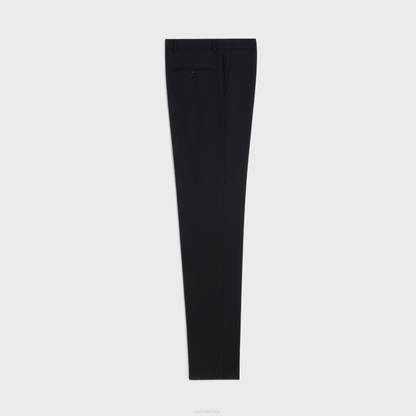 vestir CELINE pantalones clásicos en gabardina de lana negro hombres NL481898