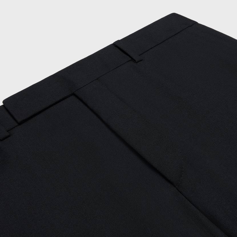 vestir CELINE pantalones clásicos en gabardina de lana negro hombres NL481898