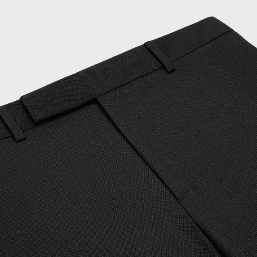 vestir CELINE pantalones de esmoquin clásicos en grano de poudre negro hombres NL481897