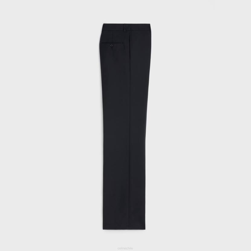vestir CELINE pantalones rectos de gabardina de lana negro hombres NL481890