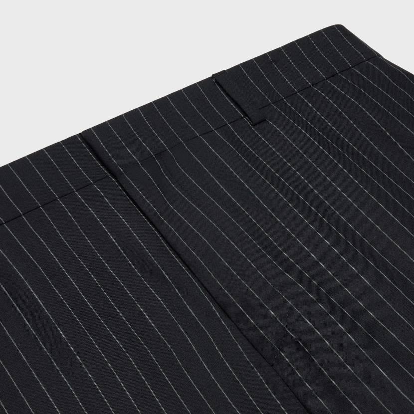 vestir CELINE pantalones rectos de lana a rayas negro/craie hombres NL481891