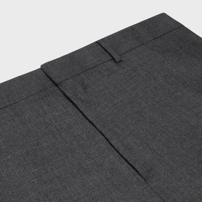 vestir CELINE pantalones rectos de tela de cachemira antracita hombres NL481892
