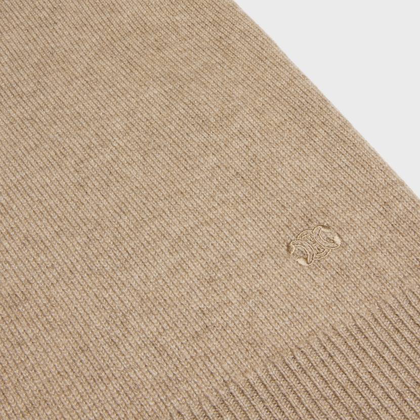 vestir CELINE jersey de cuello alto de cachemira escocesa gris pardo hombres NL481976