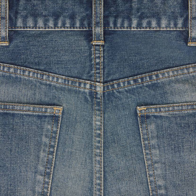 vestir CELINE jeans ajustados en denim lavado de senderos hombres NL482004