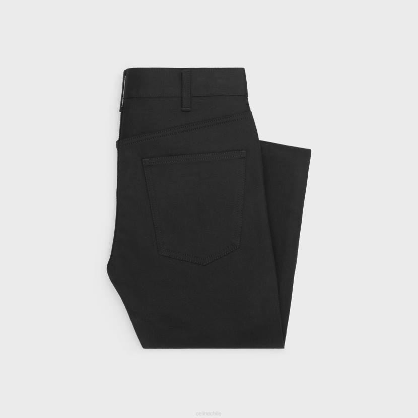 vestir CELINE jeans ajustados en denim negro puro vintage hombres NL482000