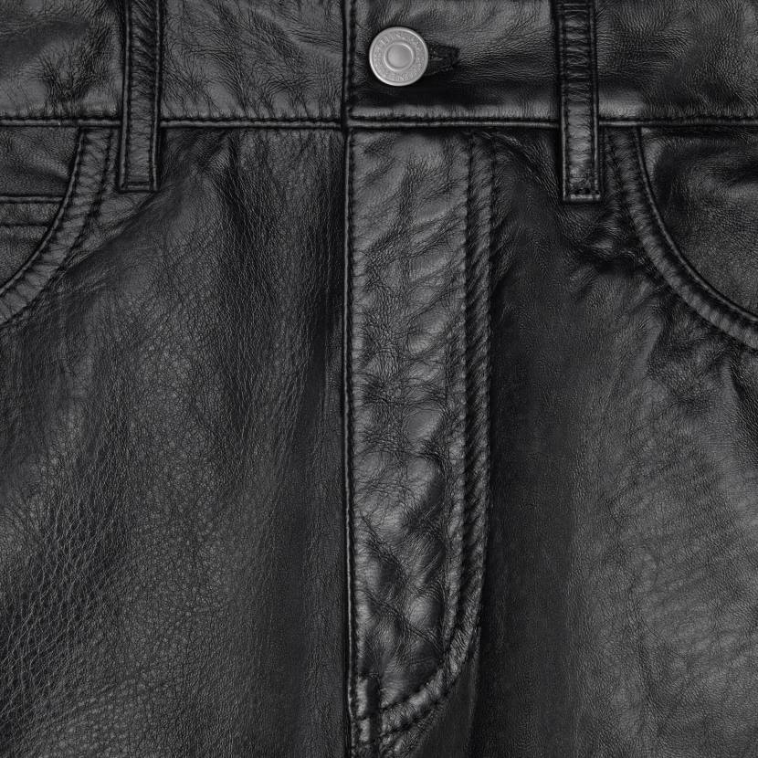 vestir CELINE jeans lou de piel de cordero suave negro hombres NL481868