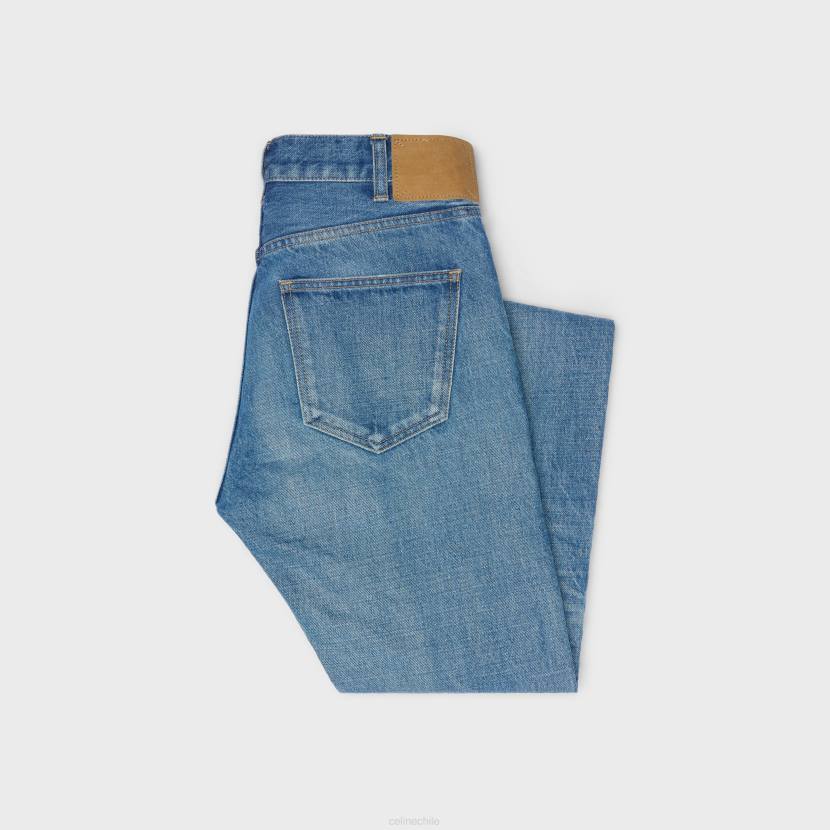 vestir CELINE jeans lou en mezclilla lavado unión vintage hombres NL481999