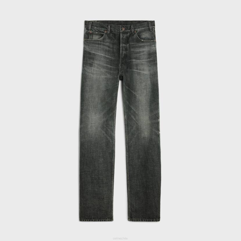 vestir CELINE jeans wesley en denim enjuague con hielo negro hombres NL481992