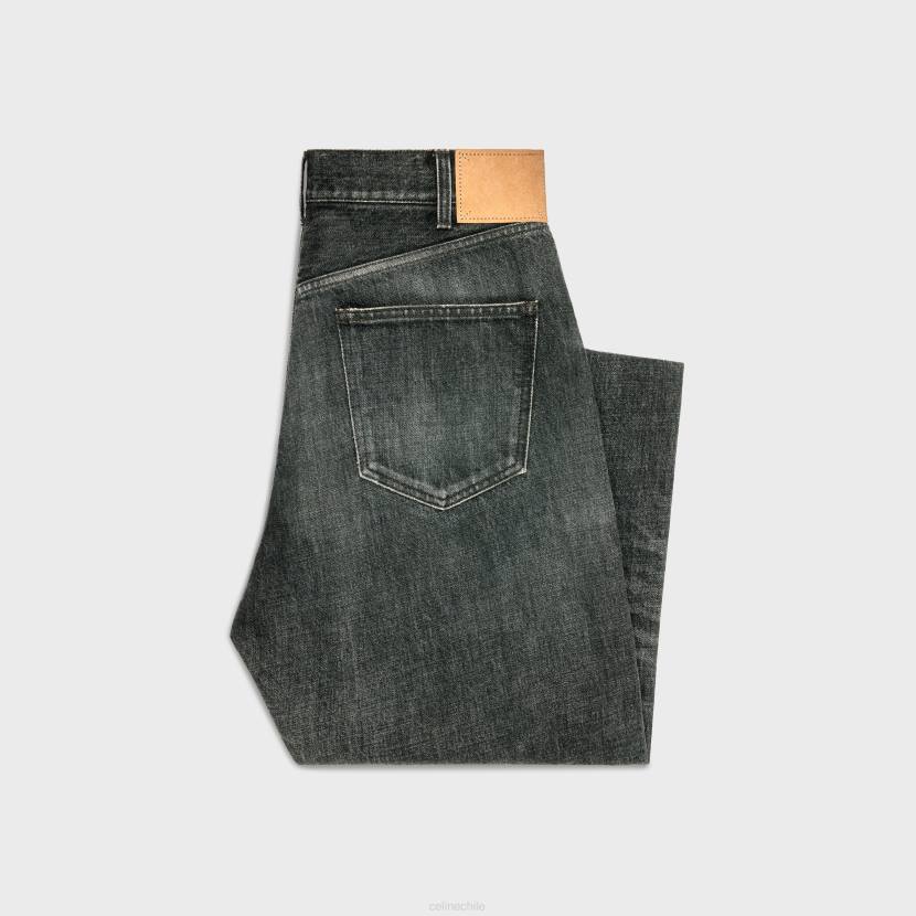 vestir CELINE jeans wesley en denim enjuague con hielo negro hombres NL481992